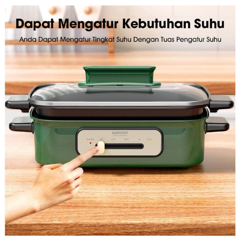 Product image UTAMAMEGA - Samono 5Liter Elektrik Hotpot Multifungsi Alat Panggang SW-TMCG5L Type SW-TMCG5L