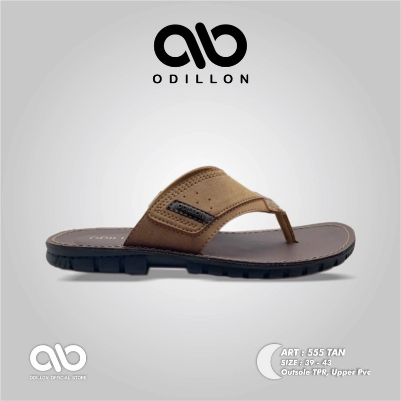 Product image Odillon - Odillon - 555 / Sandal Slip On Casual Pria 42 TAN