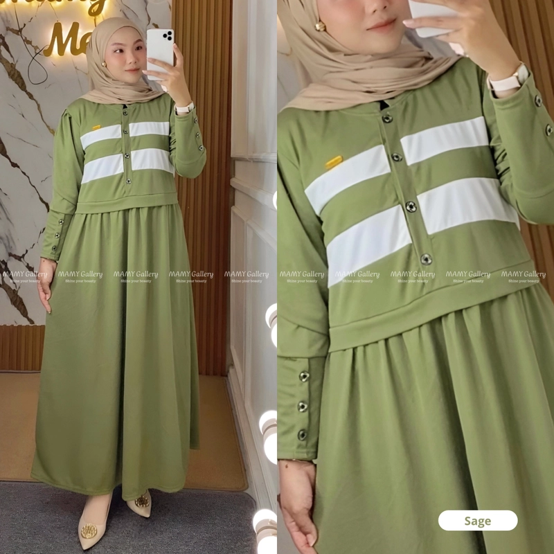 Product image [CUCI GUDANG] Carissa Dress Cantik Daily Wear Kode -CRS All Size CRS-101