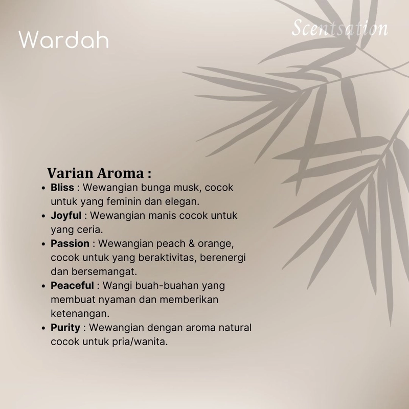 Product image SUPLAI SHOP - Parfum EDT Wanita Wardah Scentsation Eau De Toilette Passion Isi 35 ml