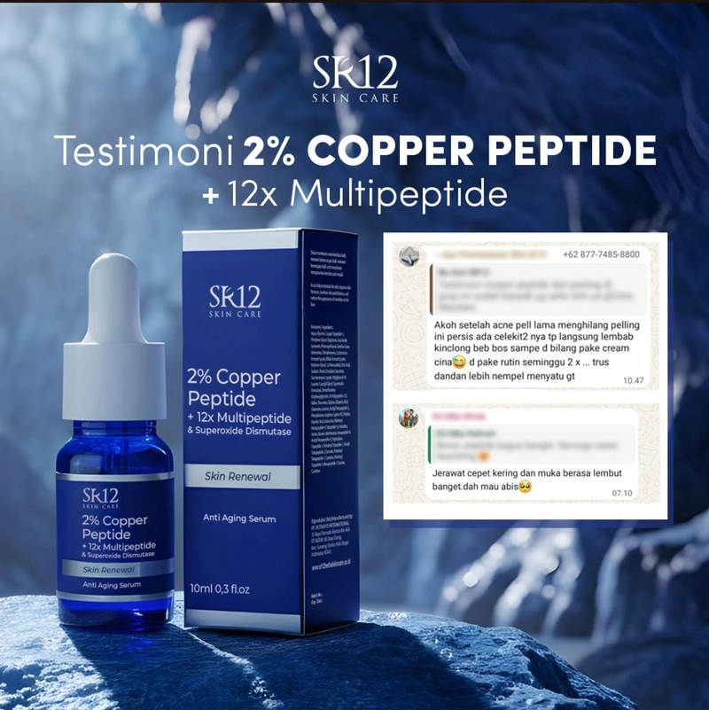 Product image SR12 Mimin - SR12 Copper Peptide Skin Renewal Anti Aging Serum 10 ml serum copper