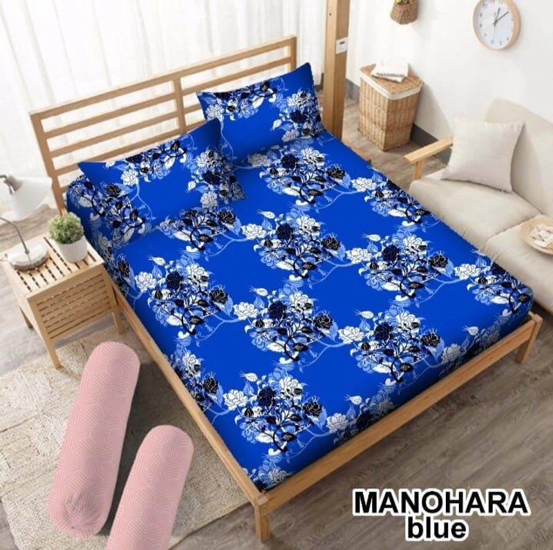 Product image SPREI TERMURAH ADEM &LEMBUT ANTI GESER MANOHARA BLUE 160X200 Manohara blue