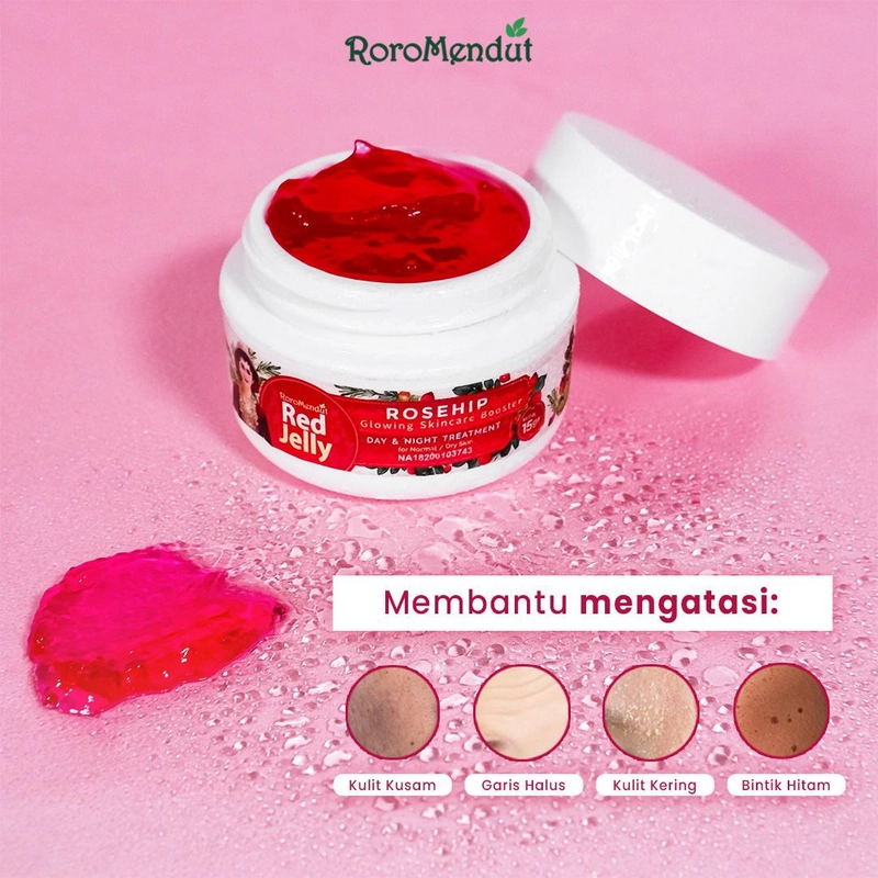Product image Glowing Jelly Red - Glowing Jelly Green - Orange Jelly Skincare Booster 15g Red Jelly