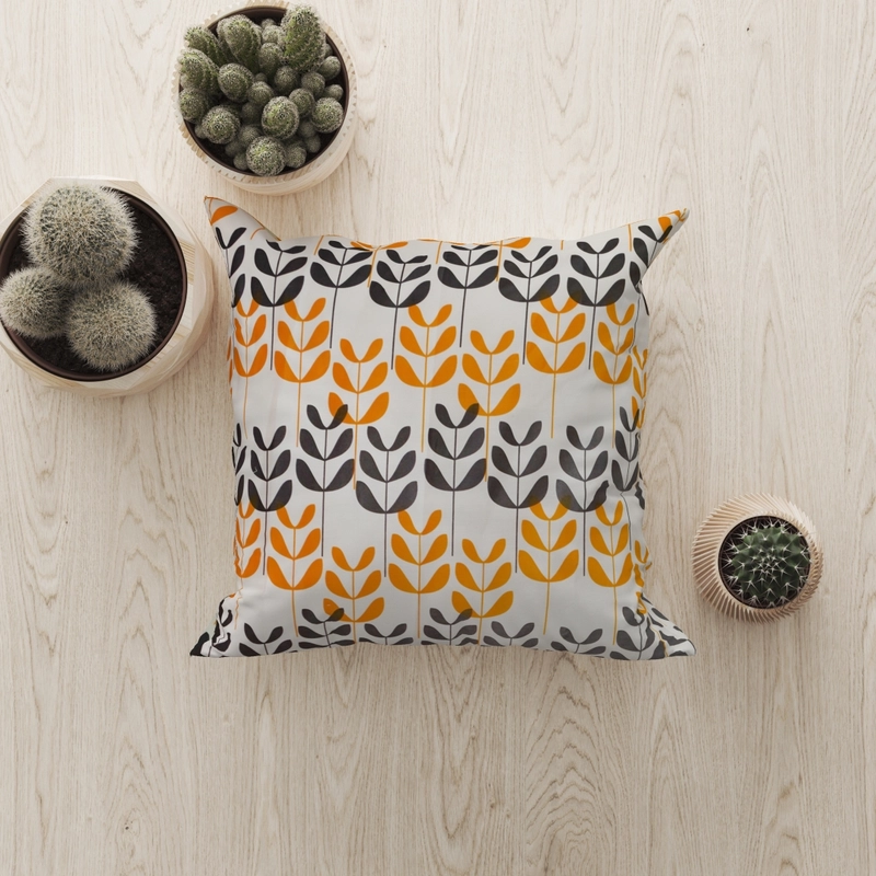 Product image Berkah Saluyu - Sarung bantal kursi/Sofa Resleting Aesthetic Sarung Bantal Sofa 30x30cm flowerleaf