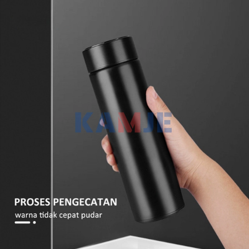 Product image KAMJE Termos Air Panas Dingin 500ml Stainless Steel 304 Vacuum Flask Dengan LED Display KMJ249 all variant Pink