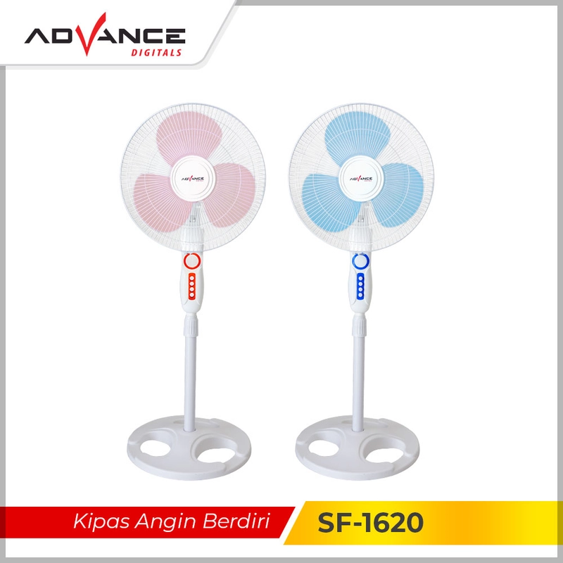 Product image Advance Digitals Indonesia - Kipas Angin SF-1620 / SF1620 16 inch Stand Fan - Biru