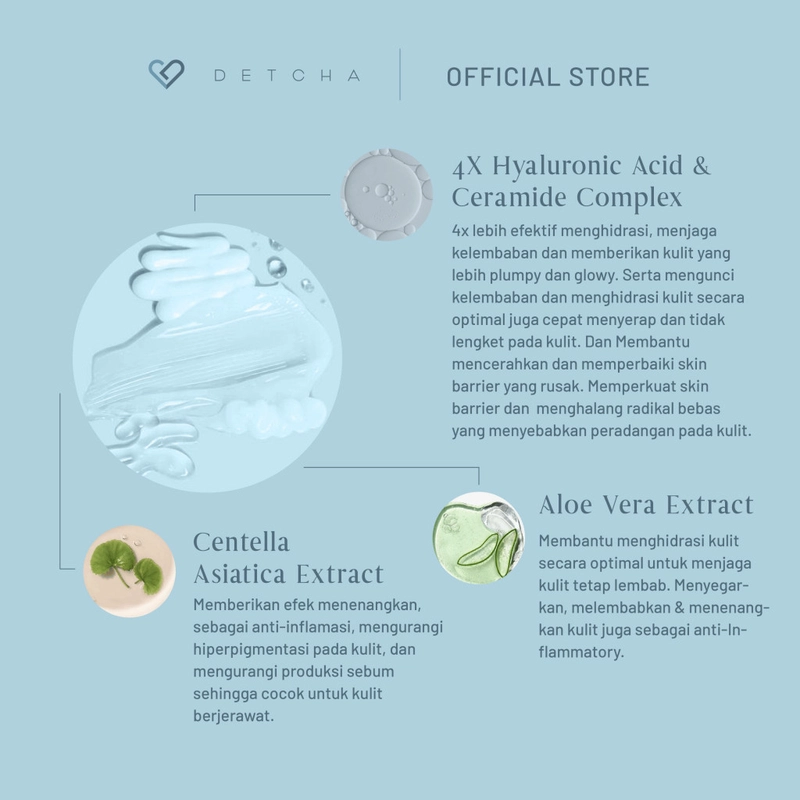 Product image DETCHA - DETCHA Calming Moisturizer 30gr 30gr Jernih