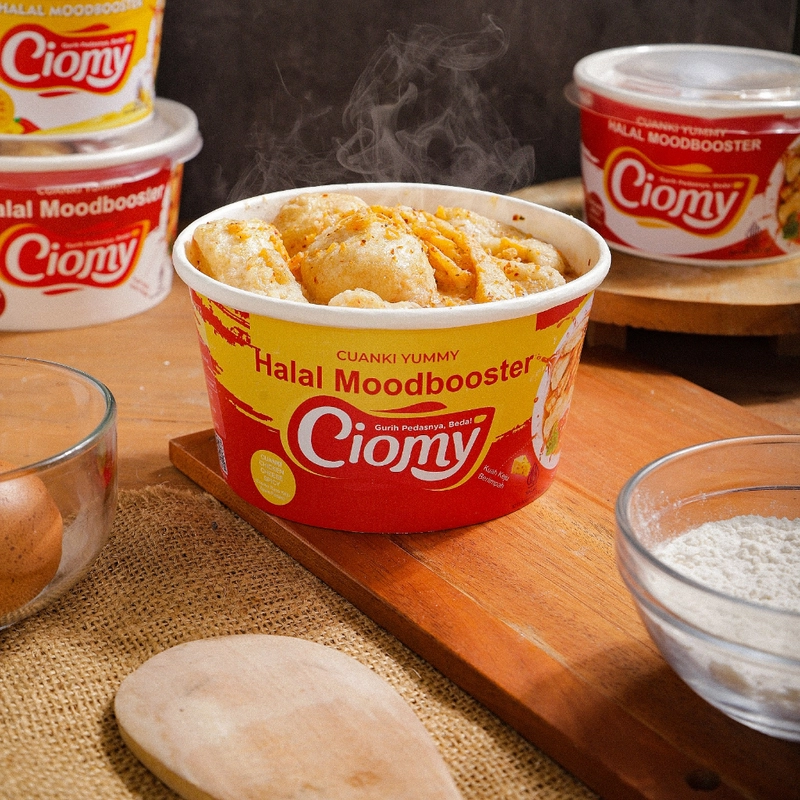 Product image Makanan Ringan Cuanki chicken cheese Cup Kemasan Kecil 40gr Ayam Pedas Kuah Keju