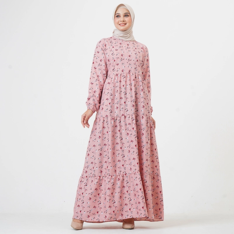 Product image Lusianasae - Lusianasae - Lusianasae - Kalalili Dress warna Pink bahan crinkle seven Busui friendly M PINK