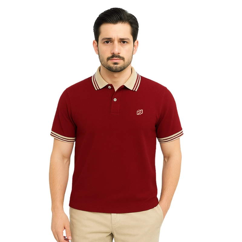 Product image NAWLA - Polo Shirt Nimbus Lengan Pendek S Maroon