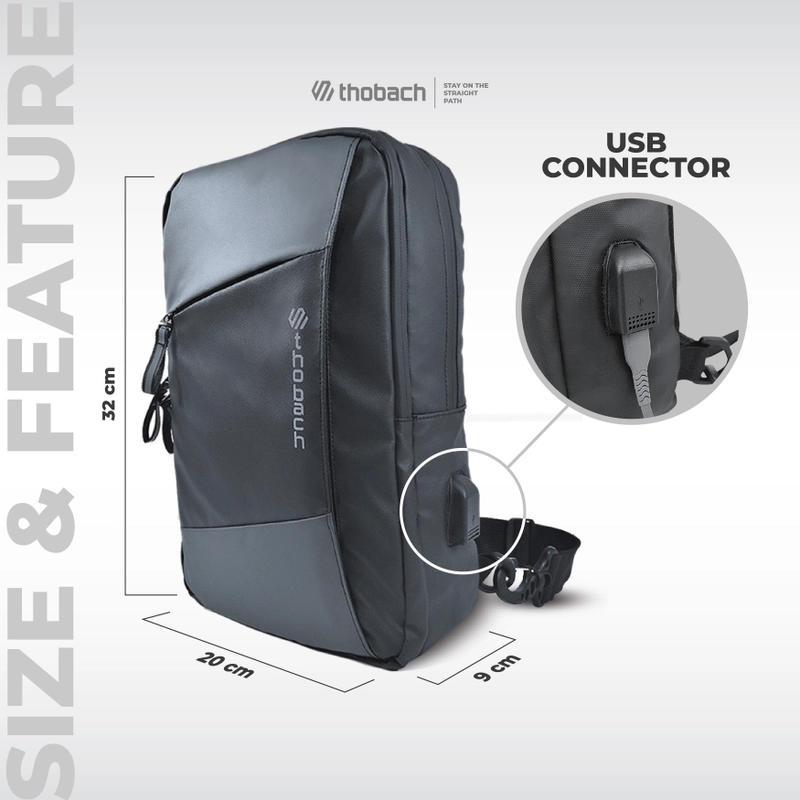 Product image Thobach official - THOBACH Slingbag Waterproof COSSENZA ALL SIZE GREY