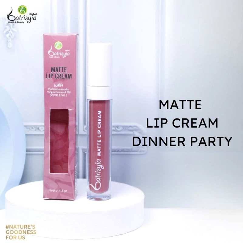 Product image Batrisyia - Lip Cream Matte 5gr I Lip Cream Herbal 4,5GR Dinner Party