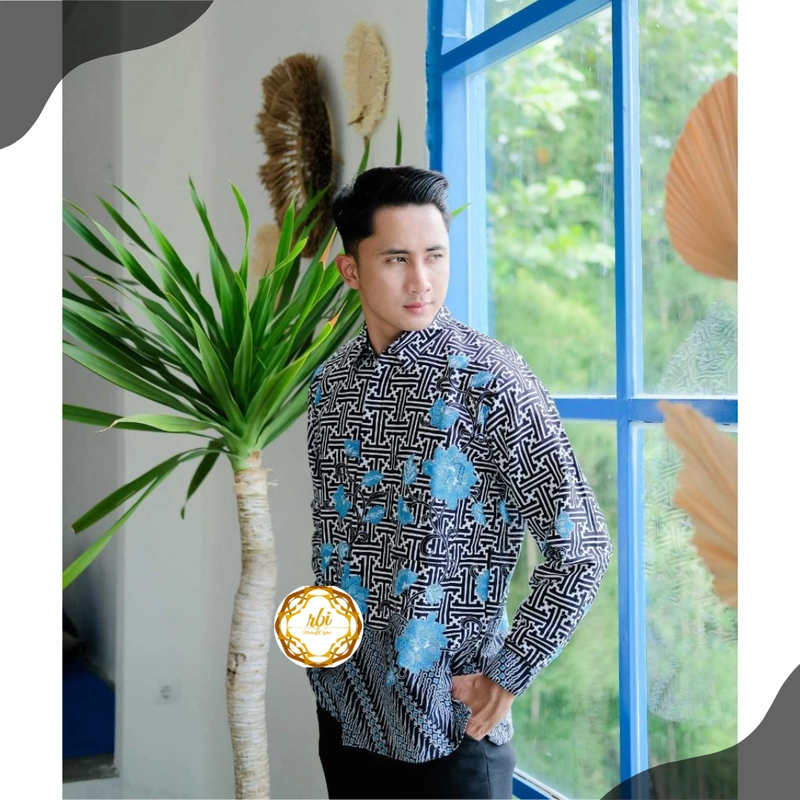 Product image Batik Kemeja Panjang Berkualitas F8 L A