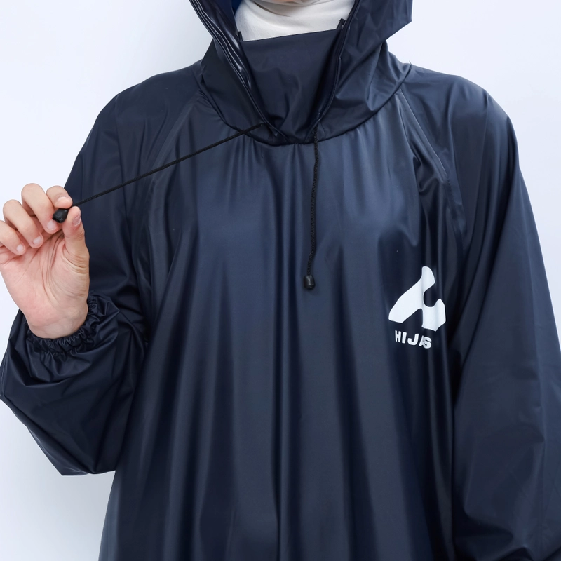 Product image South Legend - Hijasku Jas Hujan Gamis Backpack Jumbo Non Zipper Pvc Tebal Gamis Backpack Navy
