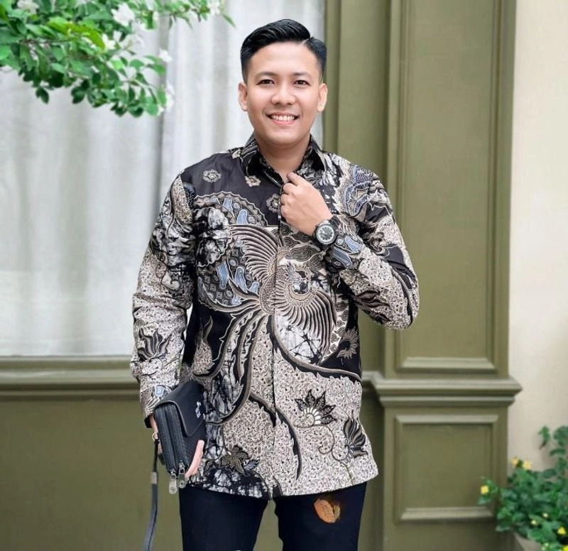 Product image Batik Alfin - Kemejan Batik pria dewasa Lengan panjang model terbaru cocok untuk krja kantor M Kemejan 1