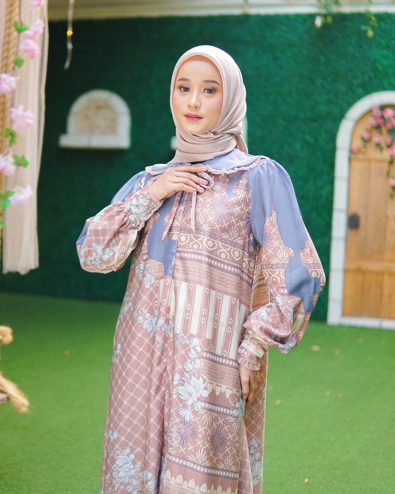 Product image byLayna Official - Baju Gamis Wanita Daniella Dress XXXL Brown Grey