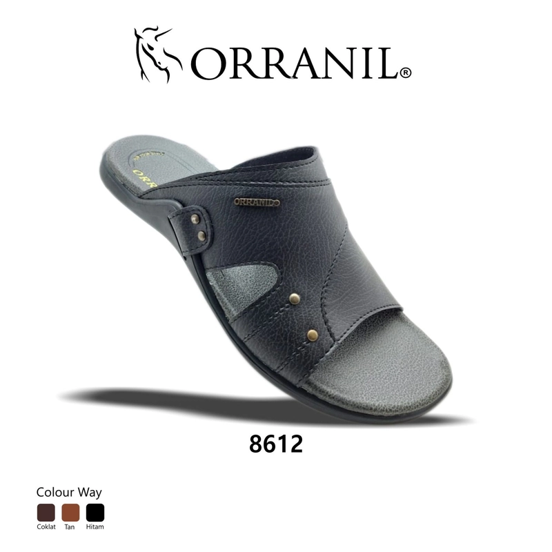 Product image Odillon - Orranil - 8612 / Sandal Slip On Pria 41 BLACK