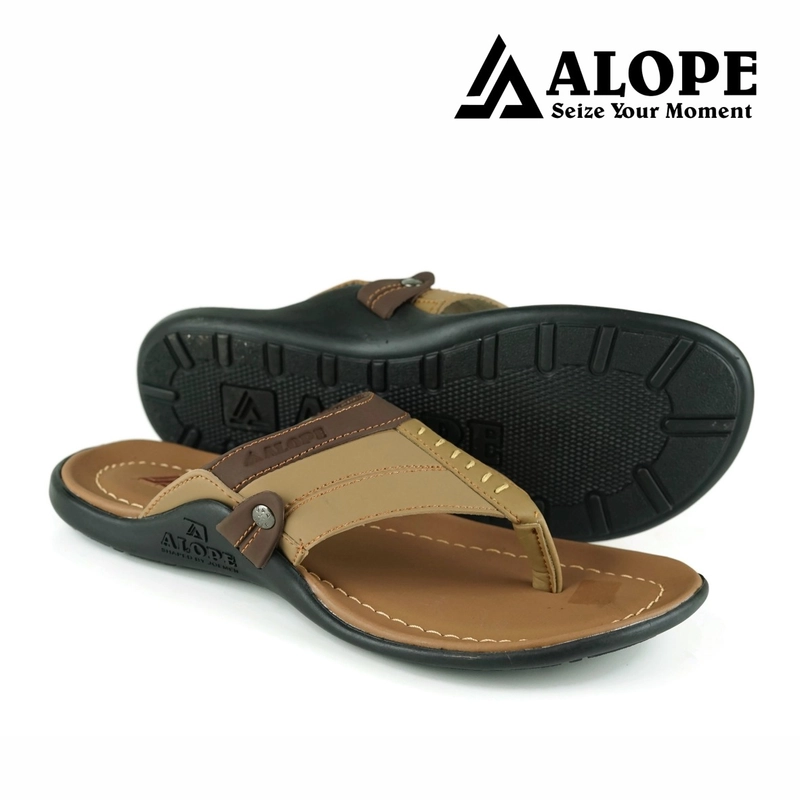 Product image ALOPE OFFICIAL - SANDAL ALOPE H 17 SANDAL PRIA KASUAL TRENDY BERKUALITAS 43 COKLAT MUDA