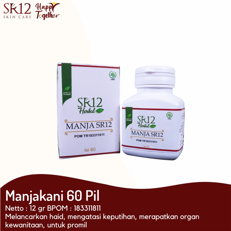 Product image SR12 Manjakani Merapatkan Kewanitaan Mengatasi Keputihan Gatal Dan Bau Tidak Sedap 60 Butir