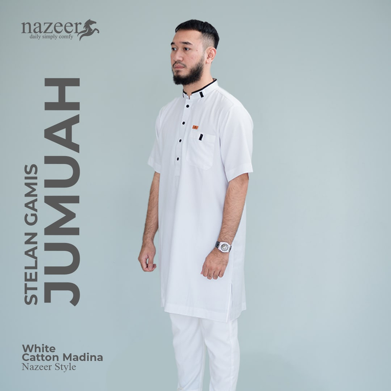 Product image Nazeer - Setelan Gamis Jumuah M White