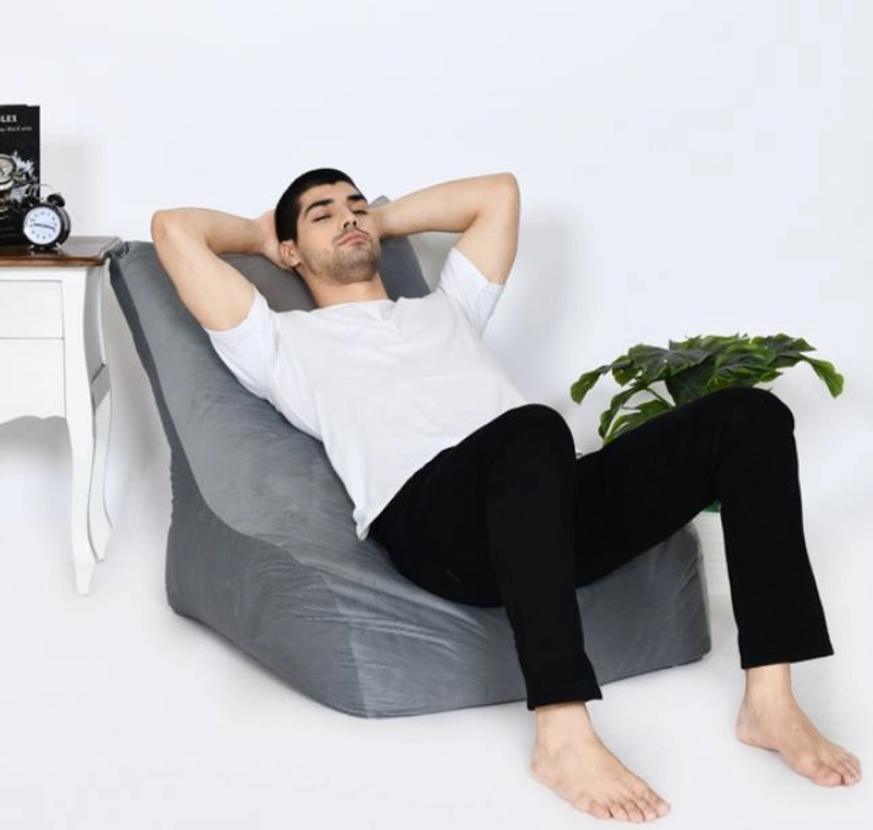 Product image Beanbag adara - Beanbag Rangers Exclusive - CORDUROY - Size Dewasa Komplit Siap Pakai Allsize Abu