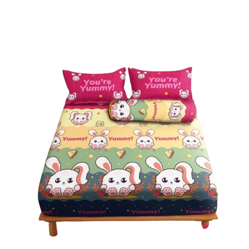 Product image Galeripuko - Sprei Katun Premium Motif The Yummi Rabbit 120 x 200 The Yummi Rabbit