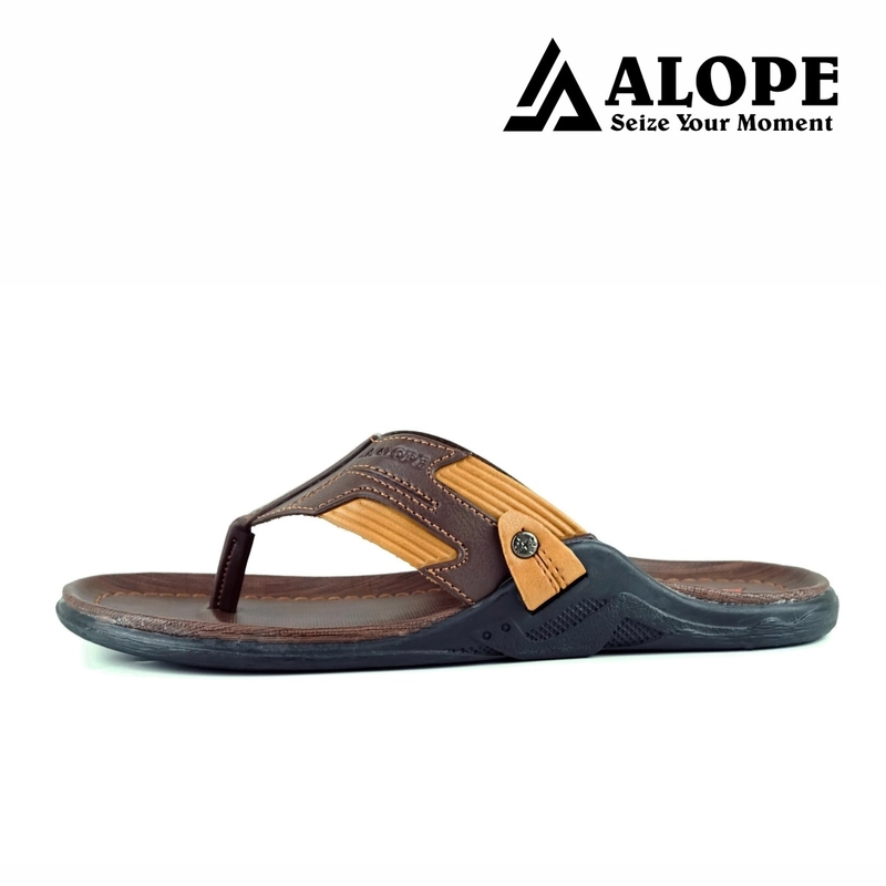 Product image ALOPE OFFICIAL - BUY 1 GET 1 SANDAL ALOPE SANDAL PRIA JAPIT H 03 SIZE DEWASA READY 39 SAMPAI 43 40 Coklat tua