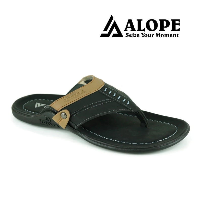 Product image ALOPE OFFICIAL - SANDAL ALOPE H 17 SANDAL PRIA KASUAL TRENDY BERKUALITAS 39 HITAM