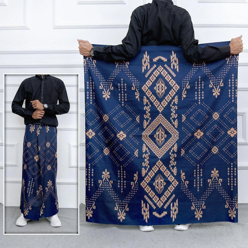 Product image Ks muslim fashion - Sarung Batik Pria Dewasa Kekinian Modern Motif Balimun Keren banget Sarung Dewasa Balimun navy