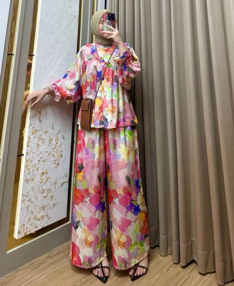 Product image Khisna collection - Set moana lengan kekinian Allsize Moana1