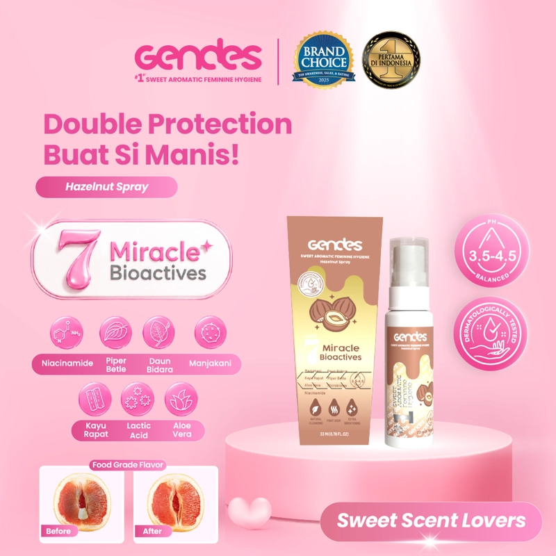 Product image GENDES - Gendes Sweet Aromatic Feminine Care Spray with Hazelnut 7 Miracle Bioactives 23ml Hazelnut