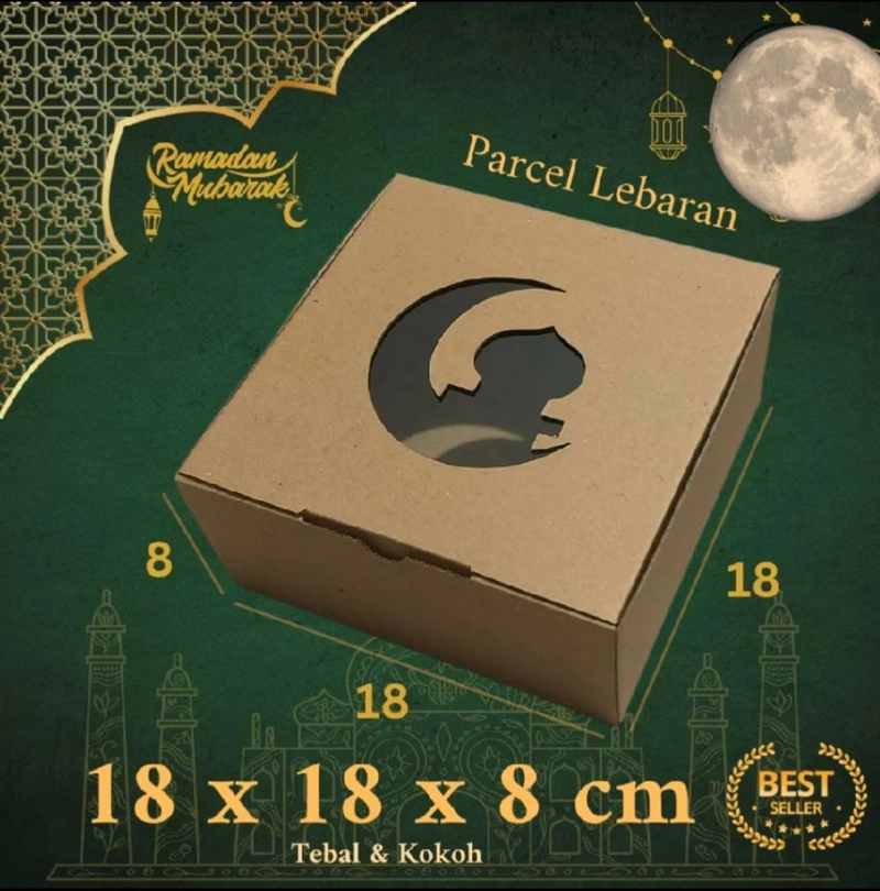 Product image Rizki Electronics - Kardus Box Parcel Lebaran 10 pcs coklat
