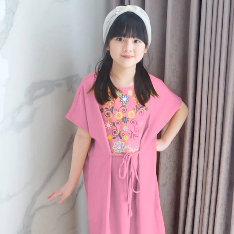 Product image astro - kaftan anak bordir 11-14 thn realpict 11-14thn dusty