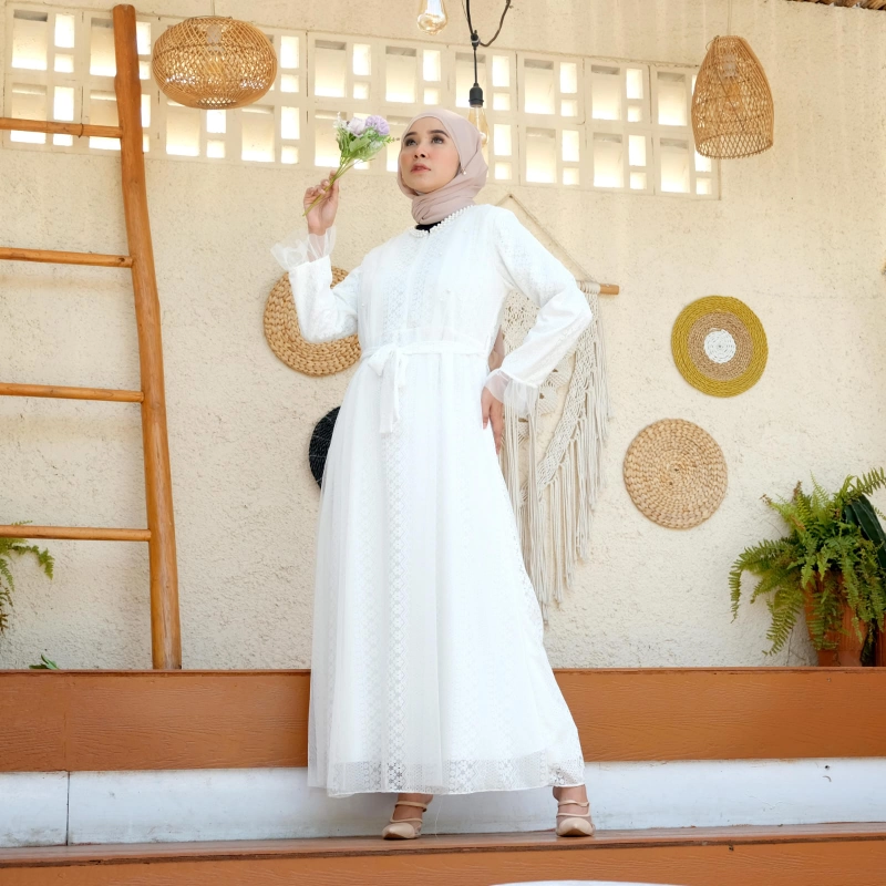 Product image Halika - Venca Dress Putih LD 100 Putih