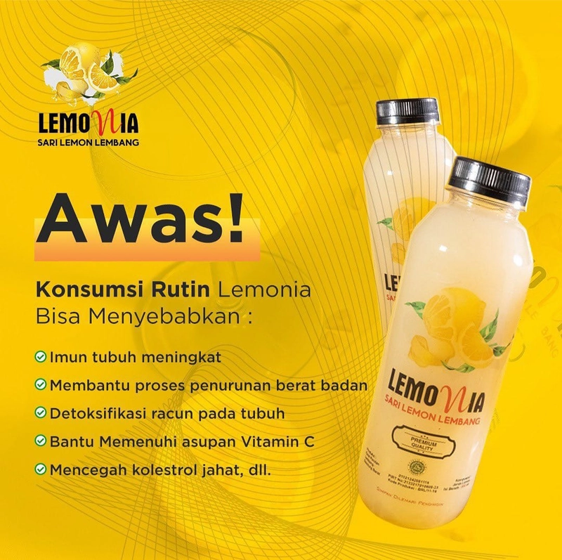 Product image Lemonia Lembang - Lemonia Lembang - Minuman Pure Lemon 250 ml Lemon