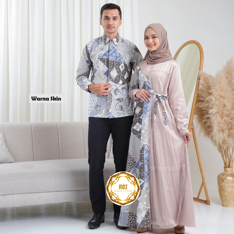 Product image Batik Couple Keluarga Zalva Kemeja Dewasa Kemeja Anak Dress Dewasa Dress Anak HEM ANAK SAJA SKIN M