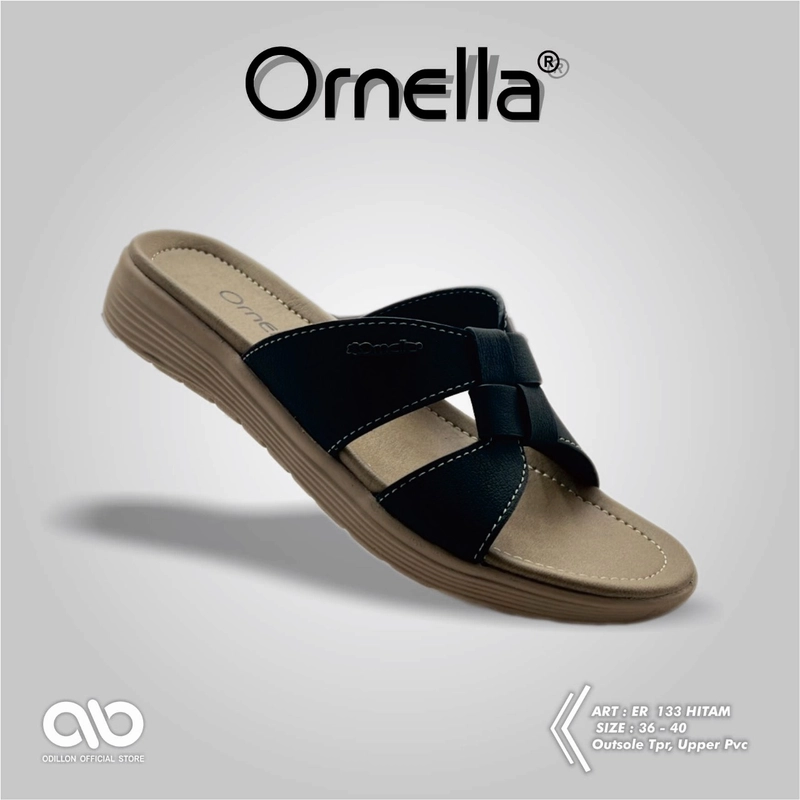 Product image Odillon - Ornella - ER 133 / Sandal Slip On Wanita Casual 38 BLACK