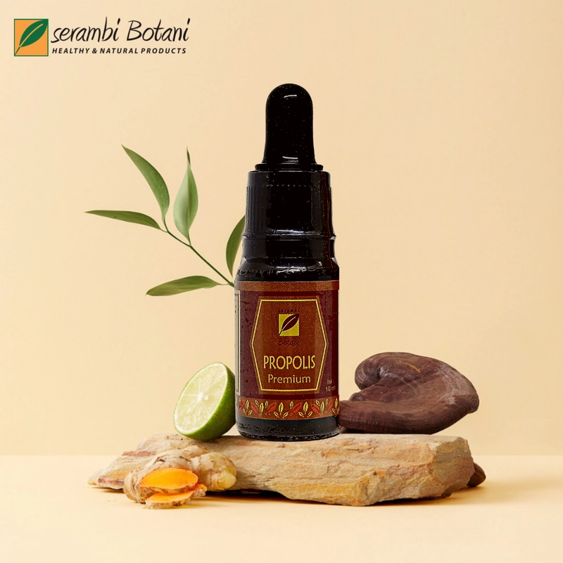 Product image SERAMBI BOTANI - Propolis Tetes Minum Premium Antibiotik Alami 10ml Propolis Premium