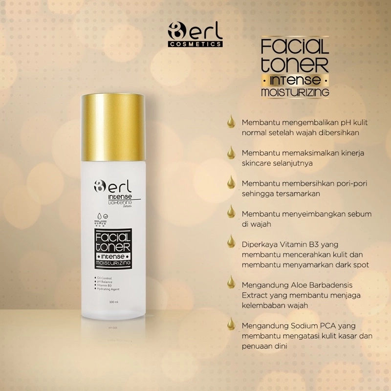 Product image Berl Cosmetics - Intense Moisturizing Facial Toner 100 ml Toner