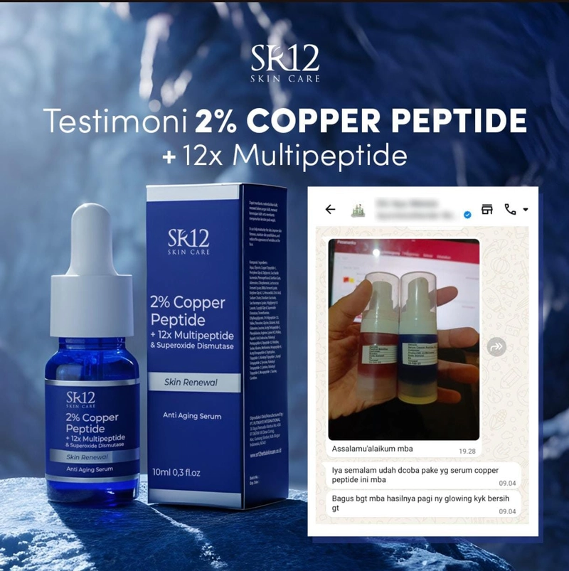 Product image SR12 Mimin - SR12 Copper Peptide Skin Renewal Anti Aging Serum 10 ml serum copper