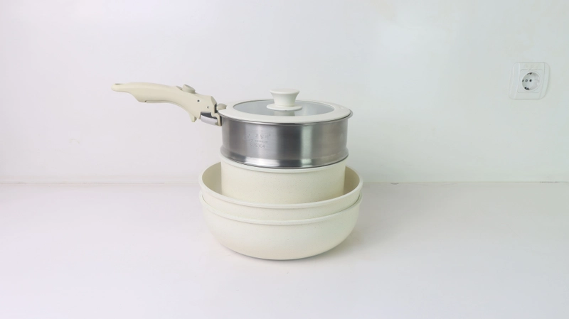 Product image Cypruz Official - Cypruz Detachable Pan Set 4in1 Wok 4X1 26cm PI-0953 XL PUTIH