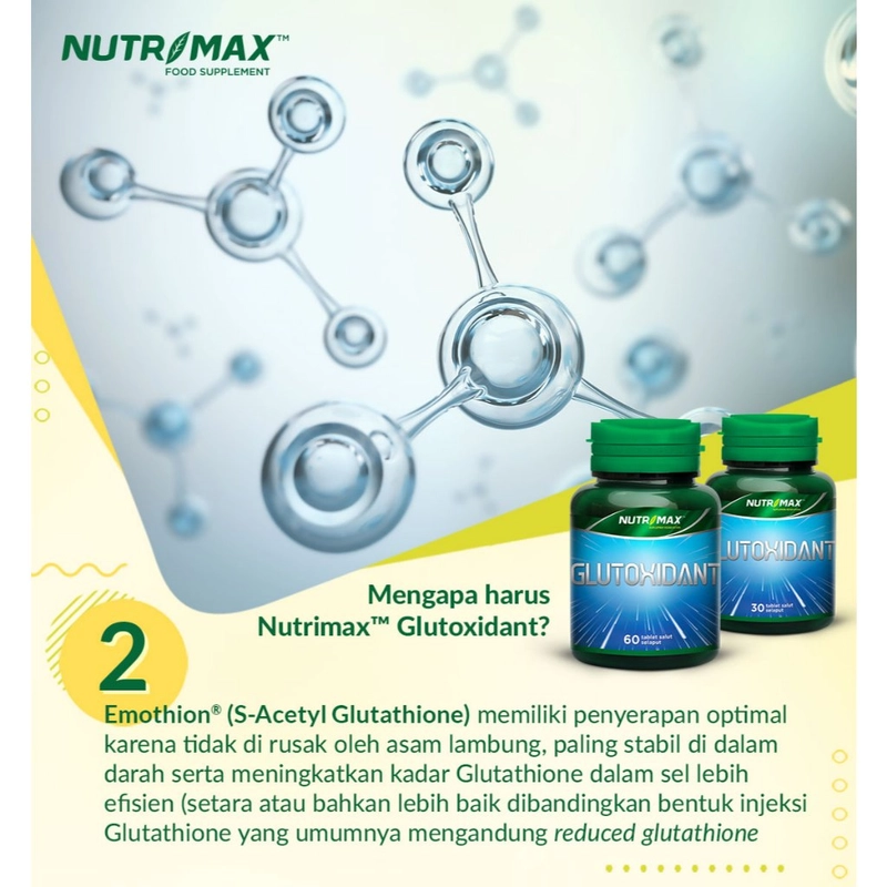 Product image Nutrimax - Nutrimax Glutoxidant Membantu Memelihara Kesehatan 150 gram isi
