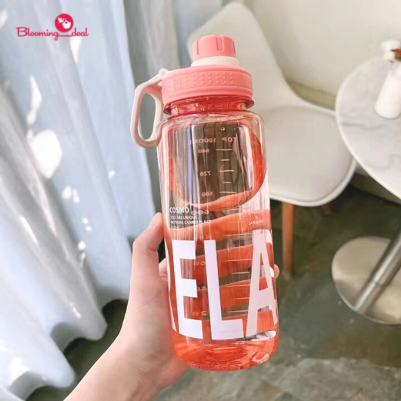 Product image Blooming_Deal - Botol Minum Sport 1 Liter / Botol Minum Plastik Relax 1000 ml HX514 PINK