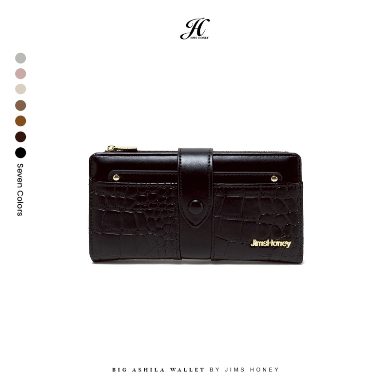 Product image JIMSHONEY SUKABUMI - JIMSHONEY SUKABUMI - BIG ASHILA WALLET JH-2018 - DOMPET WANITA PANJANG Allsize Black