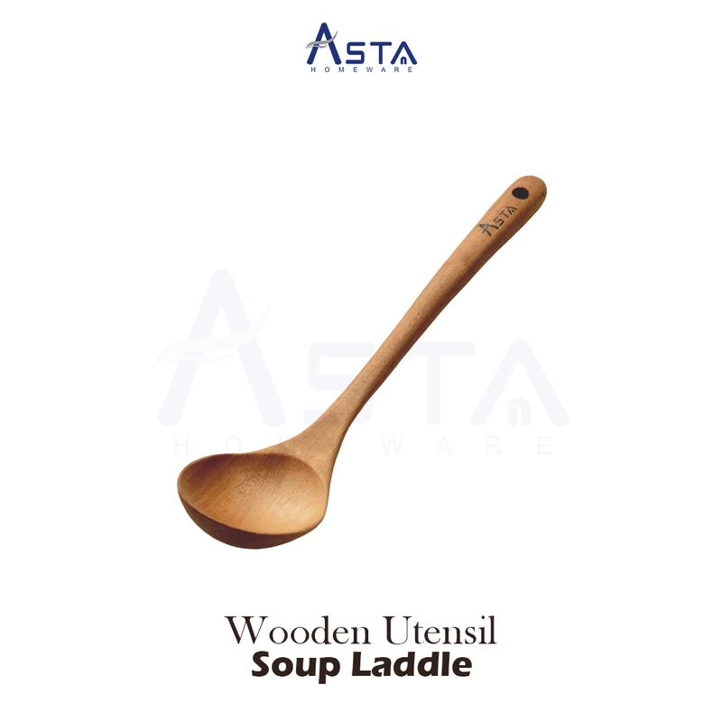 Product image Asta Sendok Sup Centong Kayu Premium Food Grade Jenis Sendok Kuah