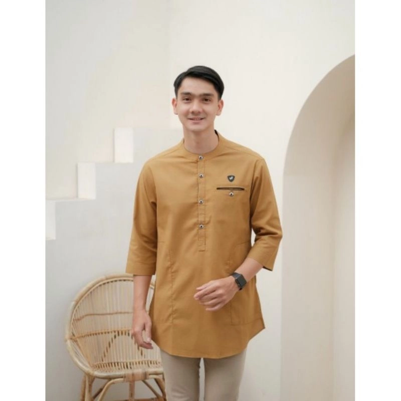 Product image Kois Batik - Baju koko couple ayah dan anak lengan 3 per 4 manis banget XL Ayah kunyit