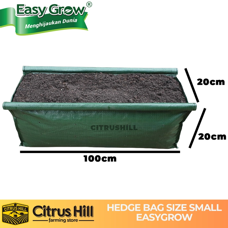 Product image Citrushill ID - Pot Persegi Panjang Hedge Bag XS HIJAU