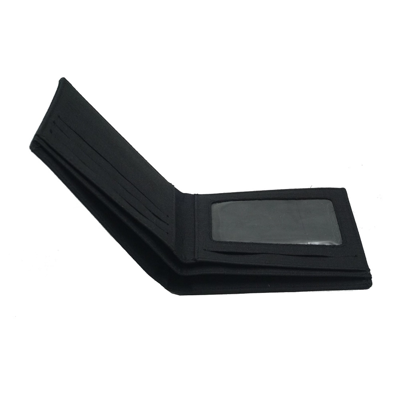 Product image Martinversa WL13 Dompet Lipat Uang Persegi Man Wallet Kain Kanvas Free Size Hitam