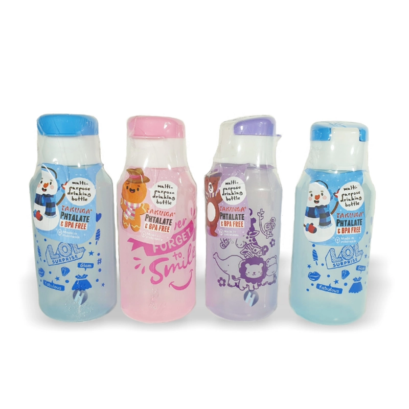 Product image KAHASIL - Botol Minum BPA Free 350ml Bottle Tempat Air Tutup FlipTop Souvenir Ulang Tahun Bingkisan KMJ190 TOSCA