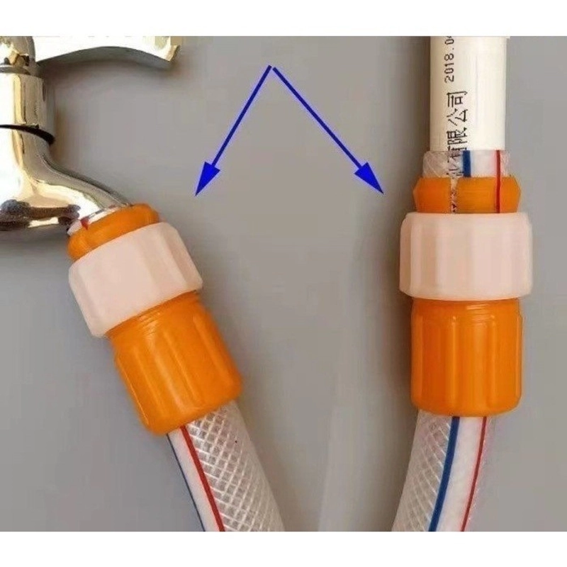 Product image KAHASIL - Konektor Selang Sambungan Keran Air Flexible Alat Penyambung Pipa Wastafel Kamar Mandi KMJ201 ORANGE